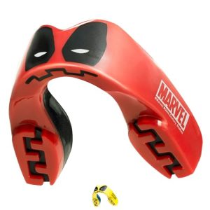 Marvel Deadpool Sports Mouthguard Dual Layer Premium Protection Adult Gum Shield with Case for Boxing