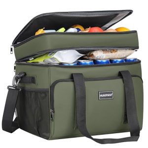 Hulongo Cool Bag Insulated Cooler Bag Waterproof Picnic Double Thermal Bag For Camping