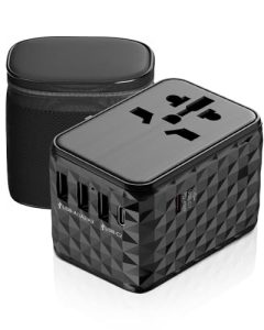 Universal Travel Adapter with USB C PD 45W Fast Charge