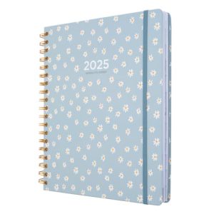 Kokonote Diary 2024-2025 Daisy | Desk Planner 8.3 x 9.8 inches - 21 x 25 cm | 17 Months Academic Diary Week To View | August 2024 - December 2025 | Mid Year Diary 2024-2025 With Stickers & Tabs