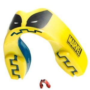 Marvel Wolverine Sports Mouthguard Dual Layer Premium Protection Adult Gum Shield with Case for Boxing
