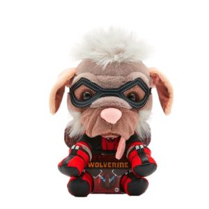 MARVEL Dogpool plush figure (26 cm) - detailed Super Hero plush toy from the MARVEL Studios Deadpool & Wolverine movie