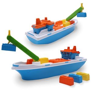 Toyland® 41cm (16") Colourful Cargo Ship With Moveable Doors