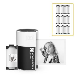 KODAK Memo Shot ERA Kids Instant Digital Camera and Photo Label Printer Bundle