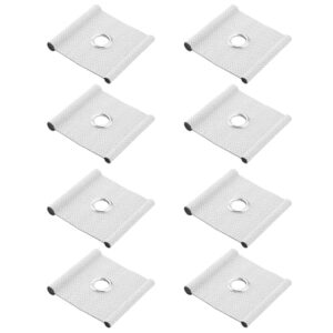 VGOL 8pcs Awning Rail Piping for 5-6 mm and 7-8 mm Piping Rails Awning Installation Tools Eyelets Awning Hooks for Tent Awning Campsite Caravan RV Gray-White