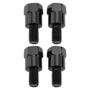 Be In Your Mind 4pcs M8 32mm Motorcycle Mirror Mount Adapter RH and LH 8mm to 8mm Thread Height Adjustment Screw Handlebars Mirror Fitting Reverse Thread Bolts for Motorcycles