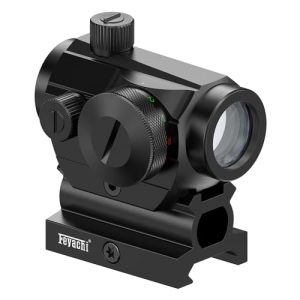 Feyachi RDS-69 Red Green Dot Sight 4 MOA Compact Red Green Dot Gun Sight Riflescope with Riser Mount Absolute Co-Witness Heigh