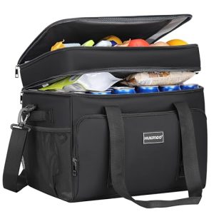 Hulongo Cool Bag Insulated Cooler Bag Waterproof Picnic Double Thermal Bag For Camping