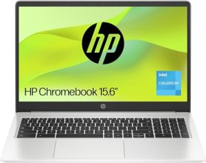 HP Chromebook 15.6" | Intel Celeron N4500 Processor | 4 GB RAM | 128 GB eMMC | Intel UHD Graphics | HD Display | Up to 11 hours battery | Chrome OS | Dual Speakers | Mineral Silver | 15a-na0005sa