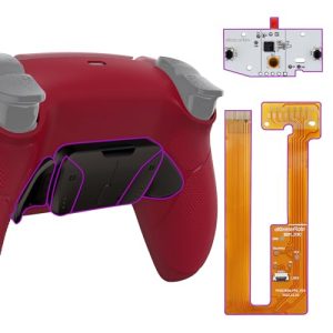 eXtremeRate Black Real Metal Buttons (RMB) Version RISE4 Remap Kit for PS5 Controller BDM-030 040