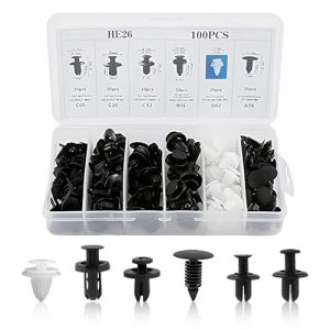 100Pcs Car Trim Clips 6 Types Plastic Car Retainer Clips