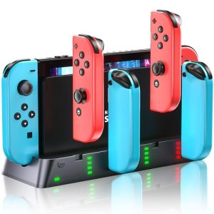 Switch Controller Charger Station Compatible with Nintendo Switch & OLED Model Joy-con