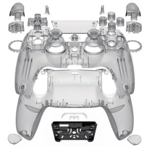 eXtremeRate Luna Redesigned Full Set Housing Shell Buttons Touchpad Cover Compatible with ps5 Controller BDM-030 BDM-040