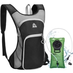 Zacro Hydration Backpack - Lightweight Hiking Backpack with 2L TPU Water Bladder
