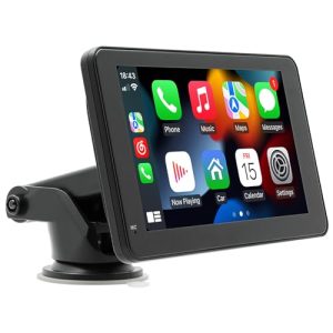 Wireless Carplay Android Auto for Car Stereo 7" Touchscreen Portable Car Radio Receiver MP5 Player
