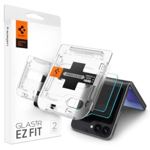 Spigen 2 Pack Glas.tR EZ Fit Tempered Glass External Screen Protector for Samsung Galaxy Z Flip 6
