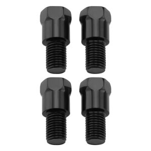 Be In Your Mind 4pcs M10 32mm Motorcycle Mirror Mount Adapter RH and LH 10mm to 10mm Thread Height Adjustment Screw Handlebars Mirror Fitting Reverse Thread Bolts for Motorcycles