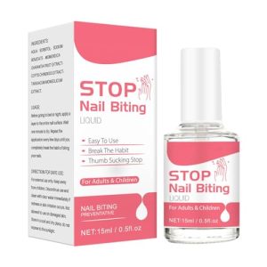 Nail Biting Treatments For Kids | 15ML Anti Nail Biting Polish | Natural Nail Biting Prevention Polish For Kids Stop Putting Fingers In Mouth | Sucking And Biting Nails | Bitter Taste Easy Applicatio