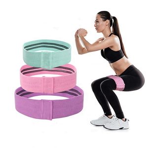 Exercise Resistance Bands (Set of 3)- Non-Slip Glute Bands for Women & Men Booty Band Fabric Squat Bands for Legs & Glutes for Women/Men/Beginners/Athletes Strength Training