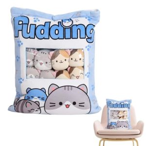 Cat Snack Pillow Cute Snack Pillow Cat Plush Toy