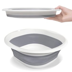 5L Collapsible Washing Up Bowl - Folding Hand Wash Basin
