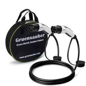 Gruensauber Type 2 to Type 2 EV charging cable