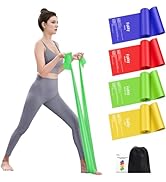 Resistance Bands [Set of 5], Resistance Band for Women and Men, Skin-Friendly Resistance Fitness ...