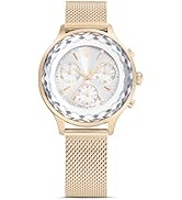 Swarovski Dextera Chain Watch, Swiss Made, Crystal Bracelet, Silver Tone, Stainless Steel