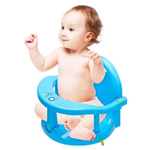 Gupcaqosjw Baby Bathtub Seat | 32x28x32cm Swivel Bath Seat Baby | Baby Bath Seat | Foldable Baby Bathtub Seat | Bath Seat with Suction Cups | Baby Bath Seat for 6-18 Months Toddler (blue)