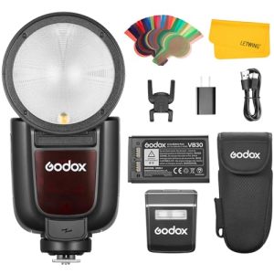 GODOX V1 Pro C V1Pro C Round Head Flash Speedlite Compatible for Canon