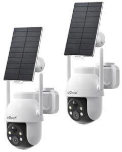 ieGeek 2K Solar Security Camera Outdoor Wireless(2pcs)