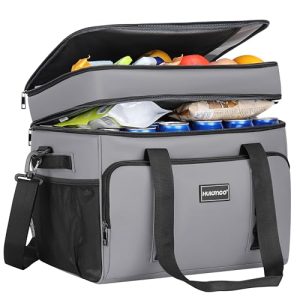 Hulongo Cool Bag Insulated Cooler Bag Waterproof Picnic Double Thermal Bag For Camping