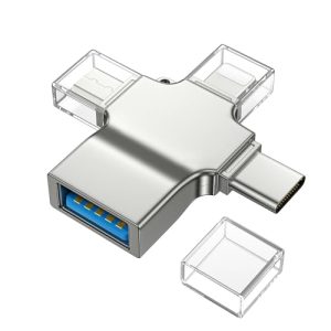 SEUMOO USB Flash Drive 4 in 1 USB 3.0 Memory Stick High Speed Type C Micro iOS Android USB C Stick Flash Drive Memory Card Reader Adapter for iPhone 15 iPad OTG Android Computer Tablet Laptop