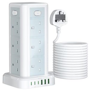 Tower Extension Lead with USB Solts