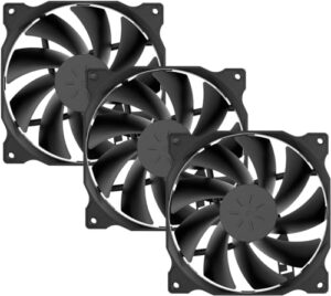 upHere gaming 120mm Silent Computer Case Fan - 3 Pack