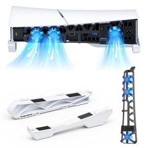 NexiGo PS5 Slim Horizontal Stand With Silent Enhanced Cooling Fan