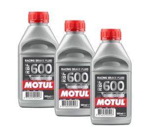 WOL DOT 4 Brake Fluid Motul 100948 Brake Fluid Factory Line RBF600 500ML - Fully Synthetic Brake Oil Dot (3 Units)