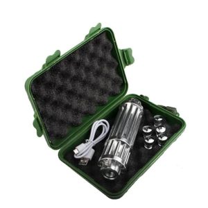 HAPPOYEER USB Rechargebale Flashlight Adjustable Focus High Power Tactical Flashlight for Hiking