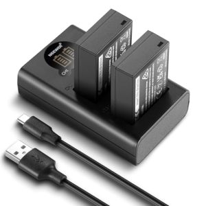 Neewer NP-W126/NP-W126s Replacement Battery Charger w/Dual Charger & USB C Cable