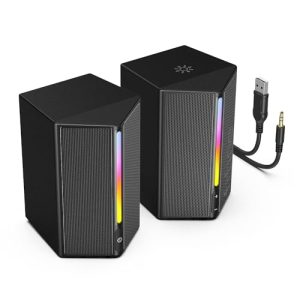 FIFINE RGB Gaming Speaker for Computer