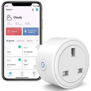 SURFOU Smart Plug Timer Socket UK with Energy Monitoring