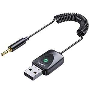 Bluetooth Aux Adapter Car - SOOMFON Bluetooth 5.4 Car Adapter 3.5mm Jack with Noise Reduction