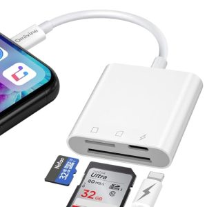 Omivine 3-IN-1 SD Card Reader for iPhone