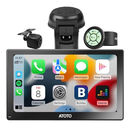 [9inch] ATOTO P5 Portable Wireless CarPlay Android Auto Car Stereo with 1080P Backup Camera