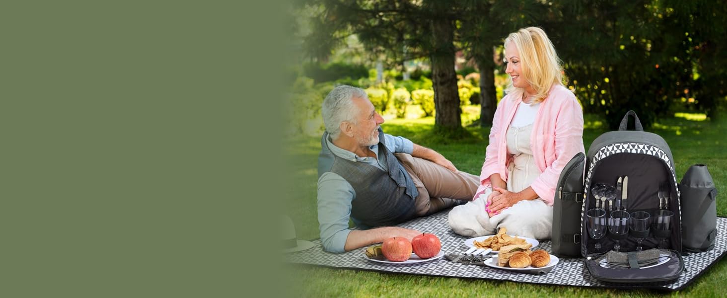 Picnic setting on the park
