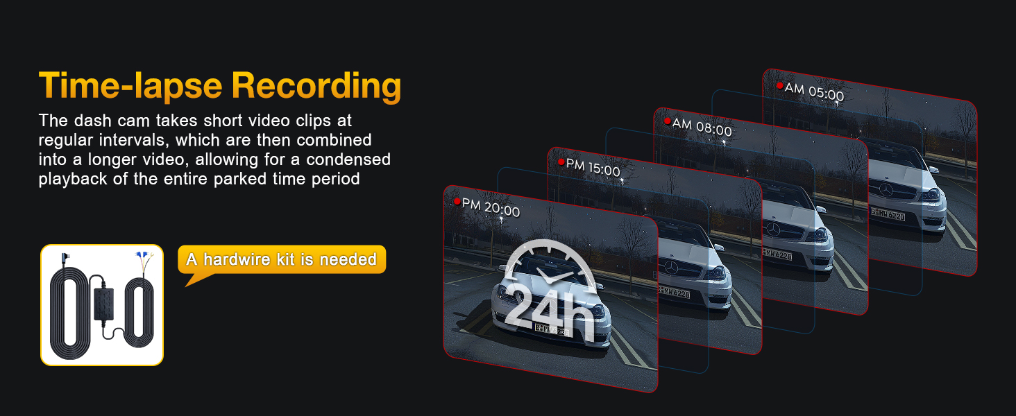 dash cam 24h parking monitor