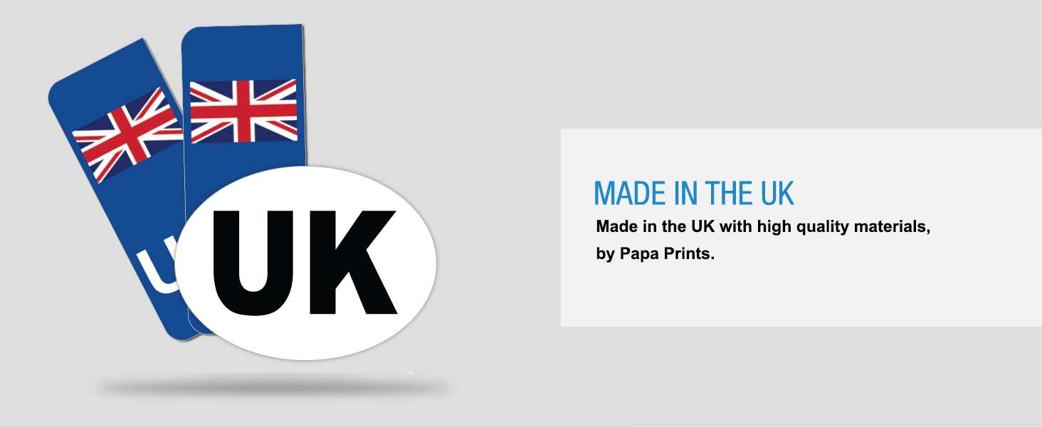 uk number plate stickers