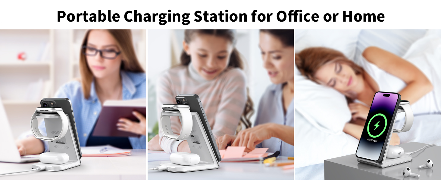 3 in 1 wireless charger stand