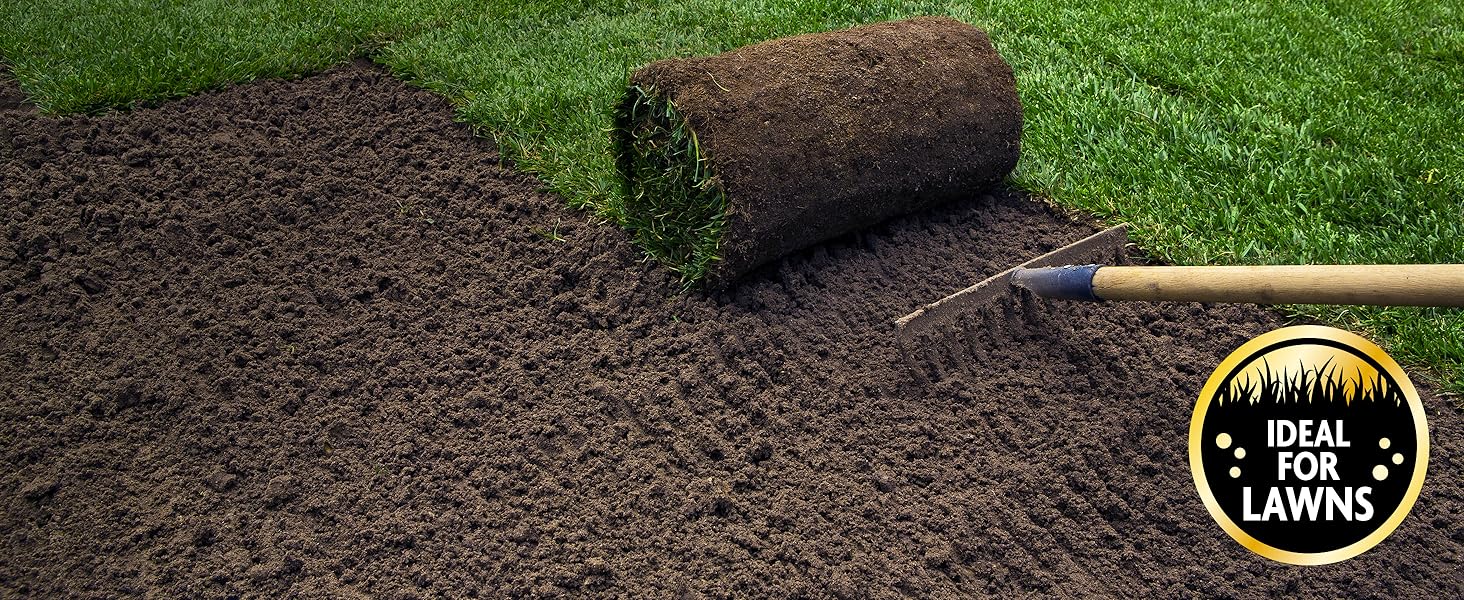 Garden soil ideal for lawn preparation