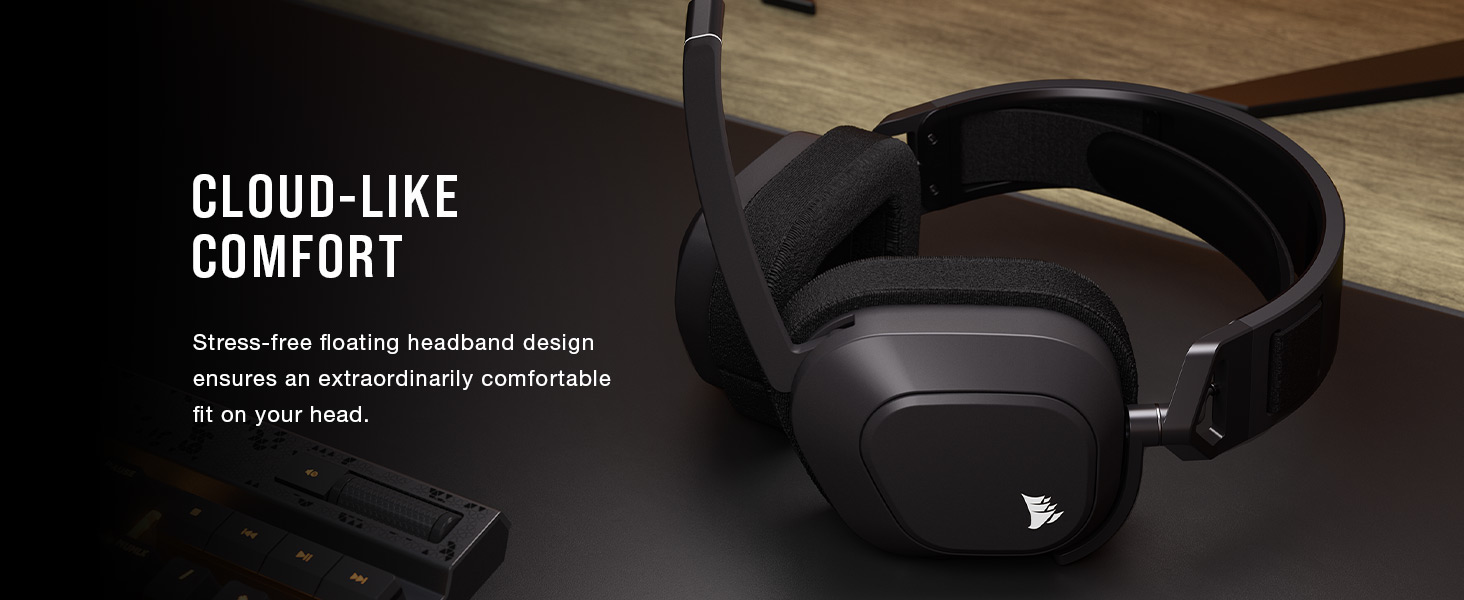 comfortable gaming headset, comfortable headset, Wireless gaming headset,